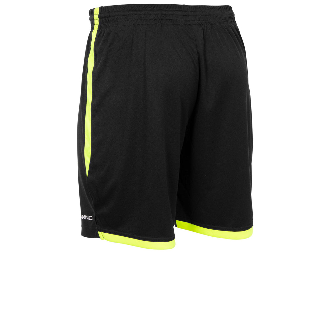 Stanno Focus II Football Shorts (Black/Neon Yellow)