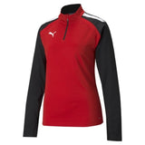 Puma Liga Training 1/4 Zip Top Womens (Puma Red/Puma Black)