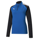 Puma Liga Training 1/4 Zip Top Womens (Electric Blue Lemonade/Puma Black)