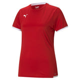 Puma Team Liga Football Shirt Womens (Red/White)