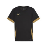 Puma Team Goal Football Shirt (Black/Matte Gold)