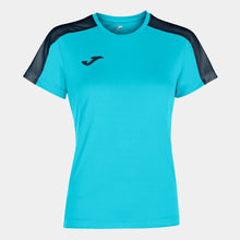 Load image into Gallery viewer, Joma Academy III Ladies Shirt (Turquoise Fluor/Dark Navy)