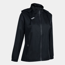 Load image into Gallery viewer, Joma Trivor Ladies Rain Jacket (Black)