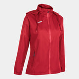 Joma Trivor Ladies Rain Jacket (Red)