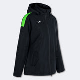 Joma Trivor Ladies Winter Jacket (Black/Green Fluor)