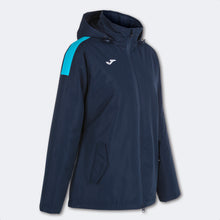 Load image into Gallery viewer, Joma Trivor Ladies Winter Jacket (Dark Navy/Turquoise Fluor)