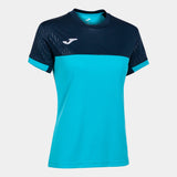 Joma Montreal Ladies T-Shirt (Turquoise Fluor/Dark Navy)