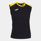 Joma Eco Championship Sleeveless Ladies Tee (Black/Yellow)