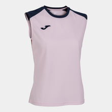 Load image into Gallery viewer, Joma Eco Championship Sleeveless Ladies Tee (Pink Light/Dark Navy)