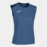 Joma Eco Championship Sleeveless Ladies Tee (Acero/Dark Navy)