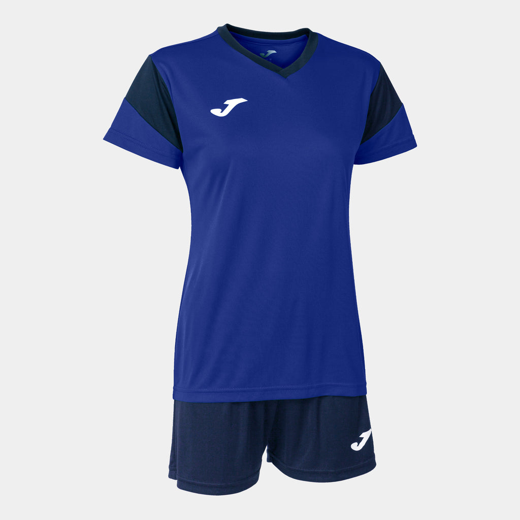 Joma Phoenix Ladies Shirt/Short Set (Dark Royal/Dark Navy)