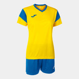 Joma Phoenix Ladies Shirt/Short Set (Yellow/Royal)