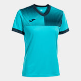 Joma Eco-Supernova Ladies T-Shirt (Turquoise Fluor/Dark Navy)