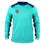 Gray Nicolls Pro T20 LS Shirt (Aqua/Navy)