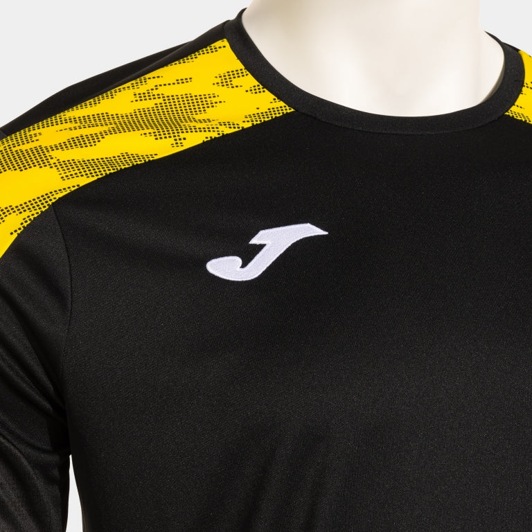 Joma Championship VIII Shirt SS (Black/Yellow)