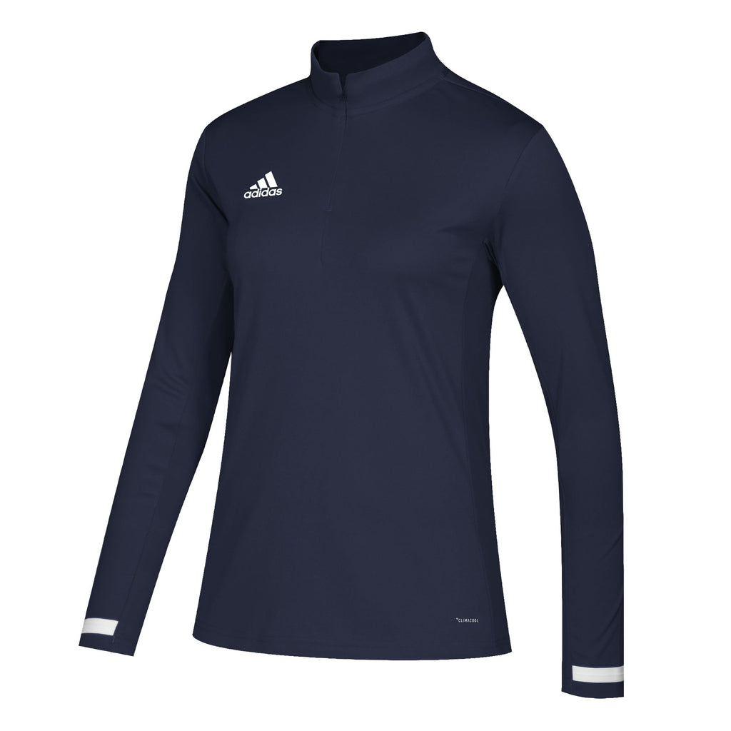 Adidas Women's T19 LS 1/4 Zip Top (Navy)