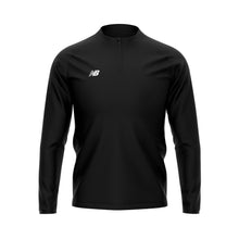 Load image into Gallery viewer, New Balance Womens Teamwear Training 1/4 Zip Knitted Midlayer (Black)