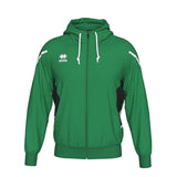 Errea Clancy Full Zip Hooded Top (Green/Black/White)