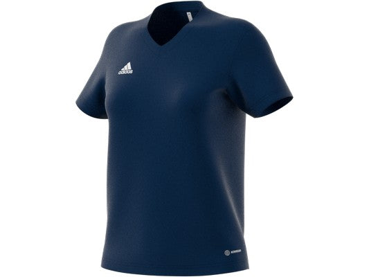 Adidas Entrada 22 Womens Cotton Tee (Navy)