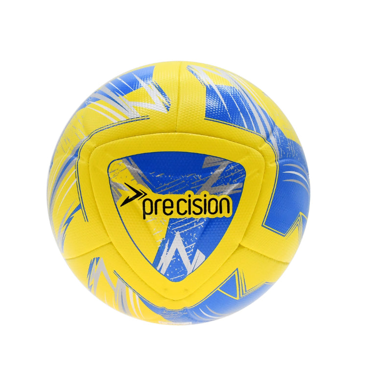 Precision Nueno FIFA Quality Pro Match Football (Yellow/Blue/Silver/White)