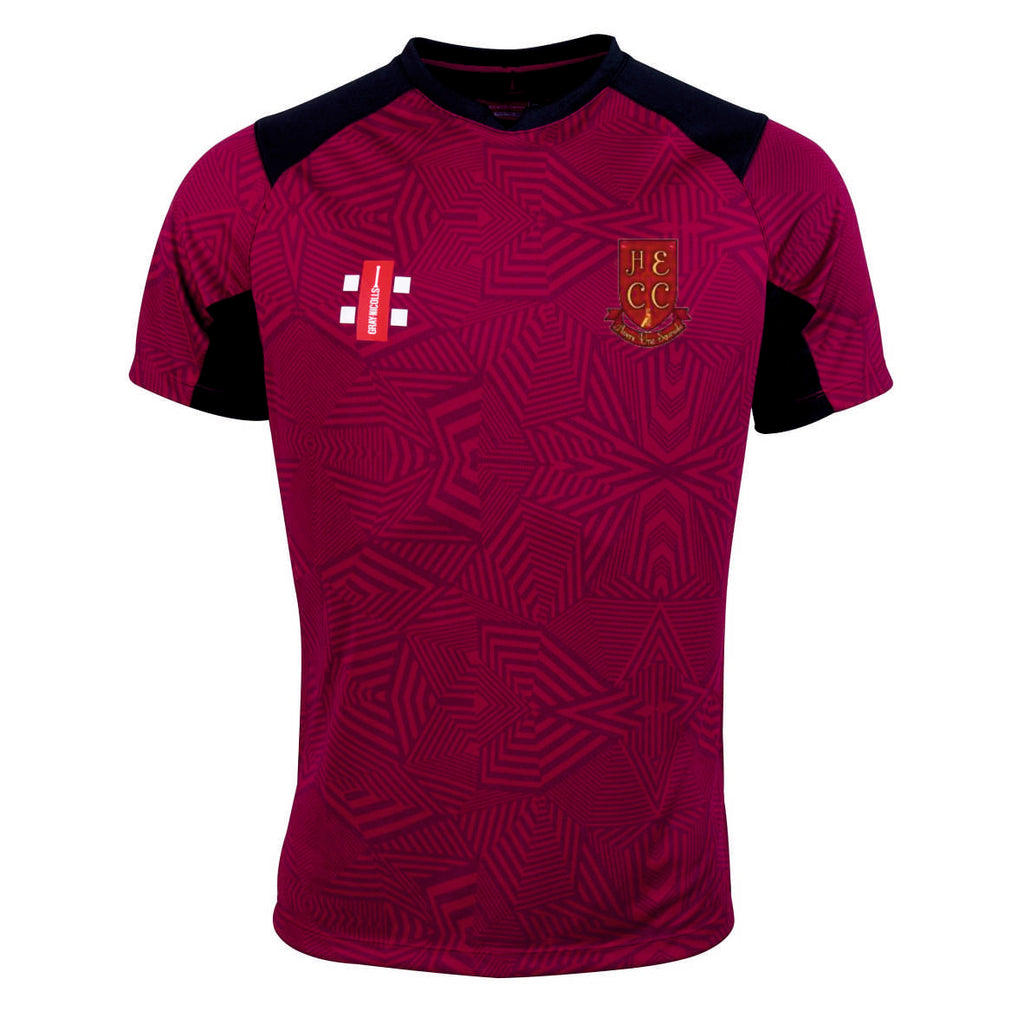 High Easter CC Gray Nicolls Pro Training SS Shirt (Maroon/Black)