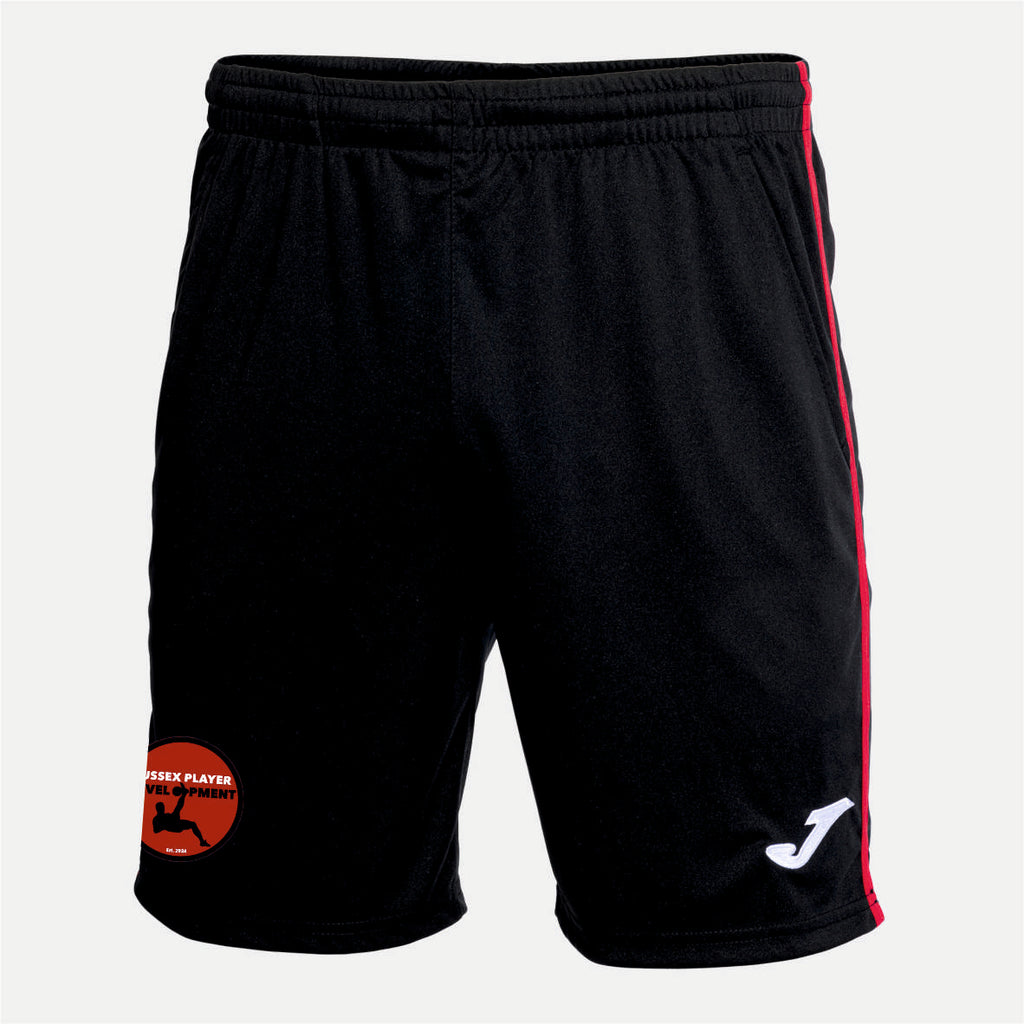 Sussex Player Development Joma Open III Short (Black/Red)