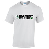 HARMONY COLLEGE 45 Large Logo T-Shirt (White)