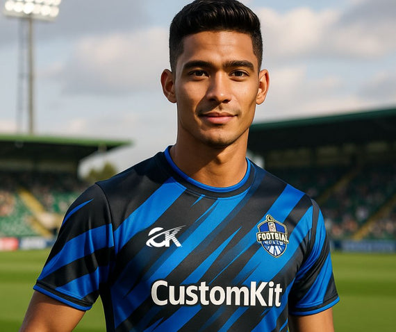 Custom football kit — home, away and training wear