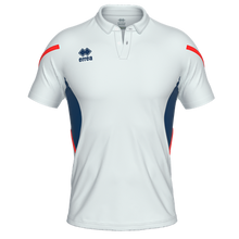 Load image into Gallery viewer, Errea Clark Polo Shirt (White/Navy/Red)