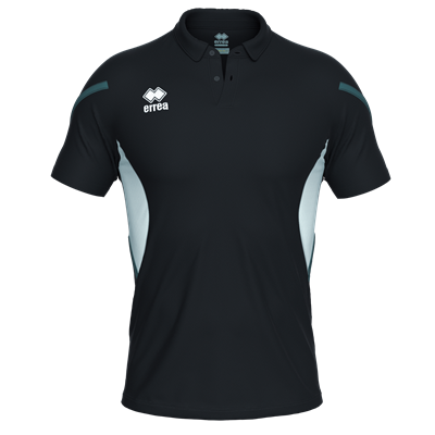 Errea Clark Polo Shirt (Black/White/Anthracite)