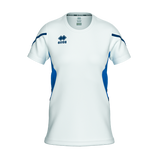 Errea Corinne Short Sleeve Shirt (White/Royal)