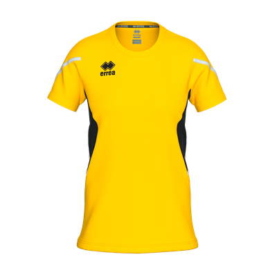 Errea Corinne Short Sleeve Shirt (Yellow/Black)