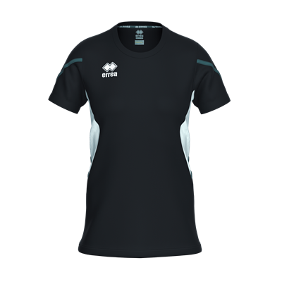 Errea Corinne Short Sleeve Shirt (Black/White)