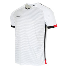 Load image into Gallery viewer, Stanno Volt SS Football Shirt (White/Black/Red)