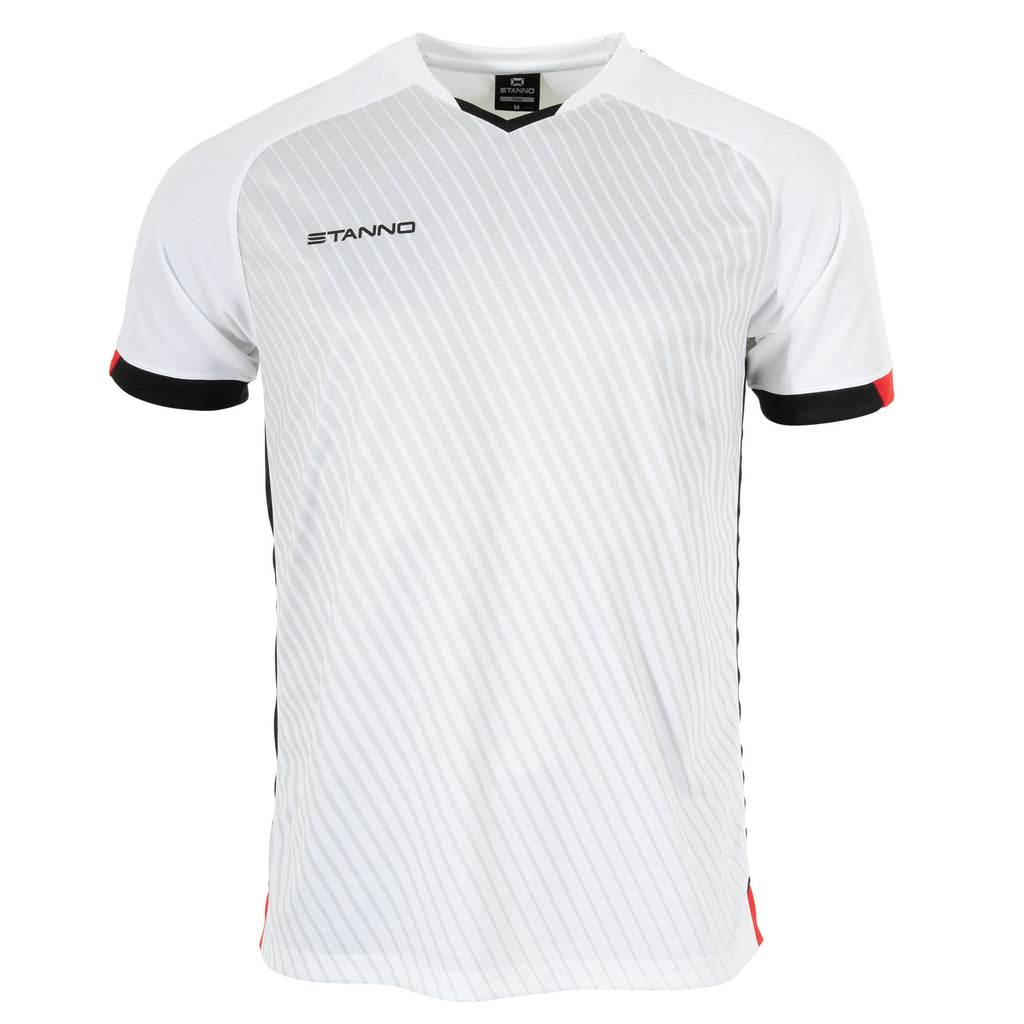 Stanno Volt SS Football Shirt (White/Black/Red)