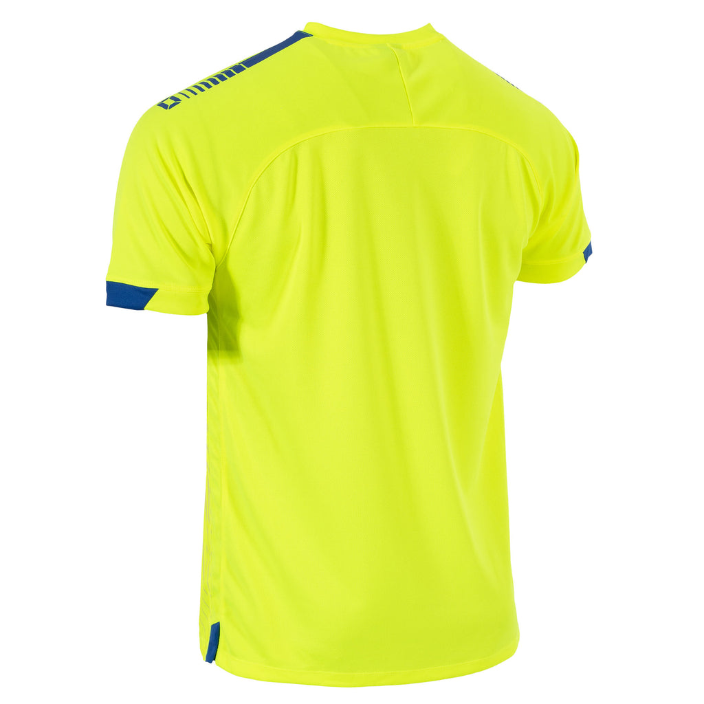 Stanno Volt SS Football Shirt (Neon Yellow/Royal)