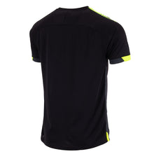 Load image into Gallery viewer, Stanno Volt SS Football Shirt (Black/Anthracite/Neon Yellow)