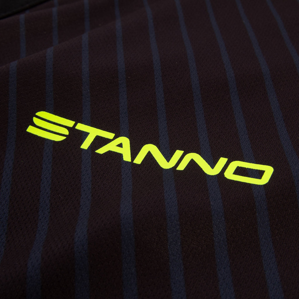 Stanno Volt SS Football Shirt (Black/Anthracite/Neon Yellow)