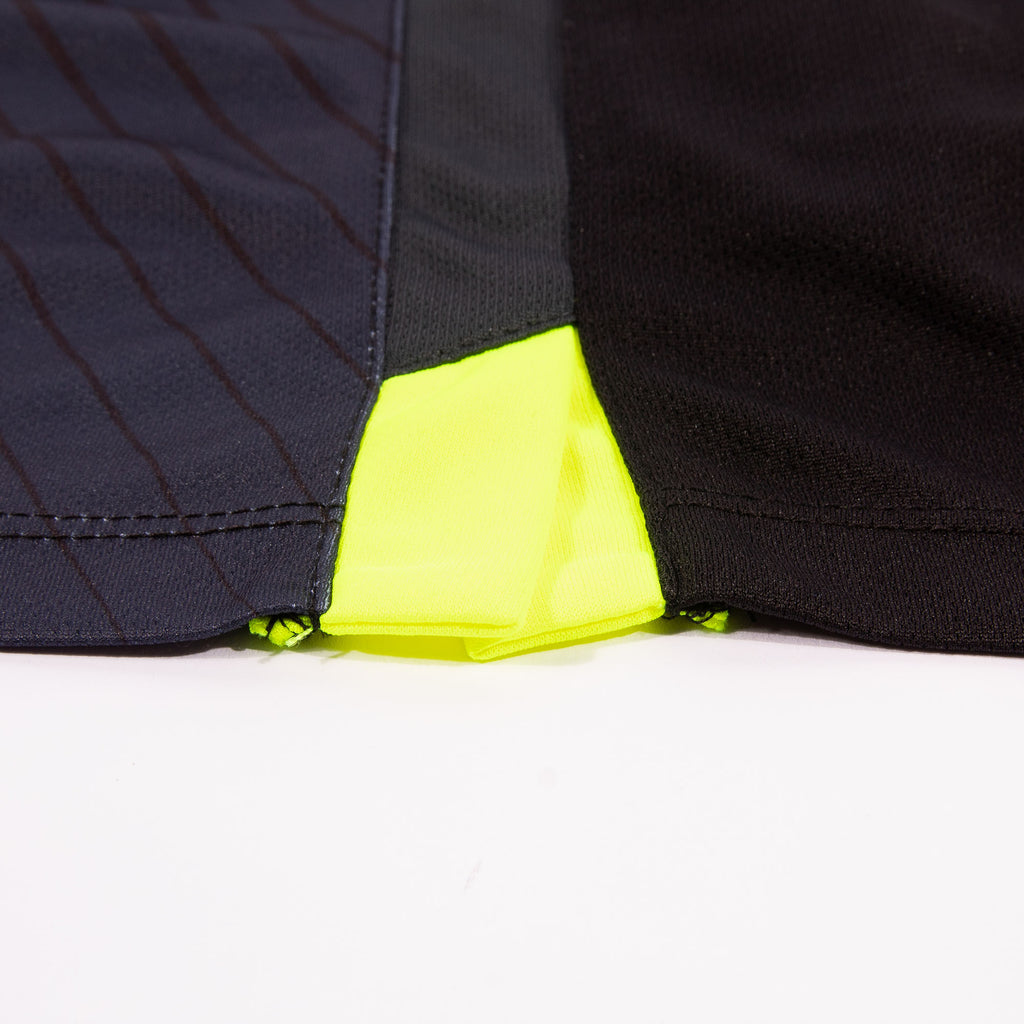 Stanno Volt SS Football Shirt (Black/Anthracite/Neon Yellow)