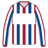 Stanno Aspire LS Football Shirt (White/Red/Royal)