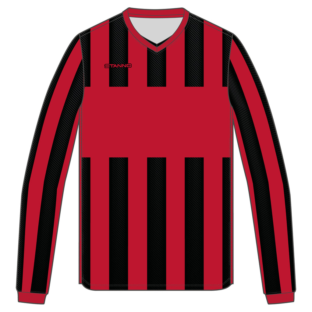 Stanno Aspire LS Football Shirt (Red/Black)