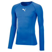 Load image into Gallery viewer, Edgeley Villa FC Puma Liga Baselayer L/S Tee (Electric Blue Lemonade)