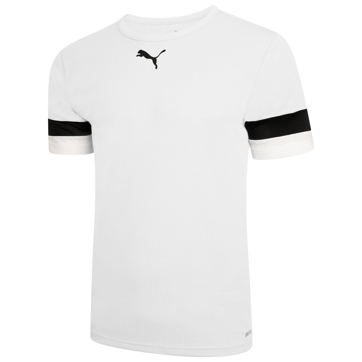 Puma Team Rise Football Shirt (Puma White/Black/White) – Customkit.com