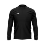 New Balance Womens Teamwear Training 1/4 Zip Knitted Midlayer (Black)