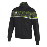 Errea Donovan Full-Zip Jacket (Black/Green Fluo/White)