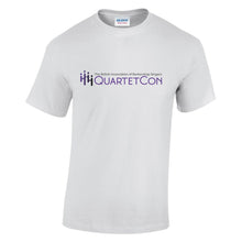 Load image into Gallery viewer, QuartetCon Large Logo T-Shirt (White)